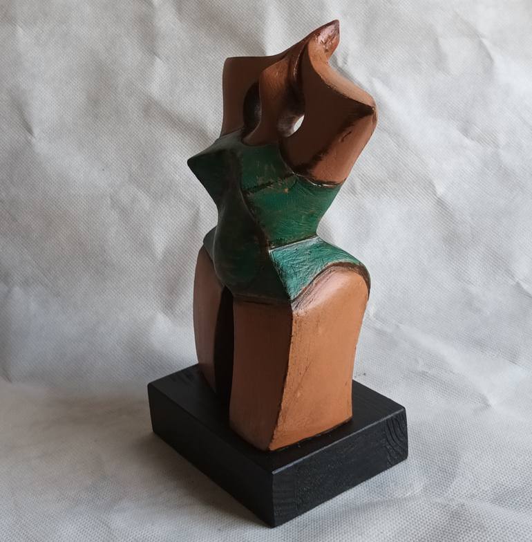 Original Cubism Women Sculpture by Fausto Giardina