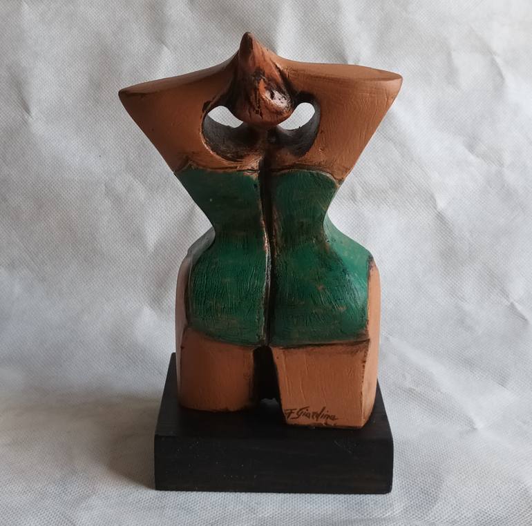 Original Cubism Women Sculpture by Fausto Giardina