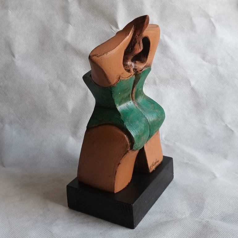 Original Cubism Women Sculpture by Fausto Giardina