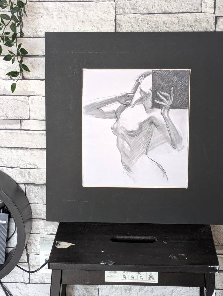 Original Black & White Women Drawing by Christina Shakula