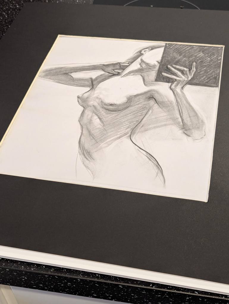 Original Black & White Women Drawing by Christina Shakula