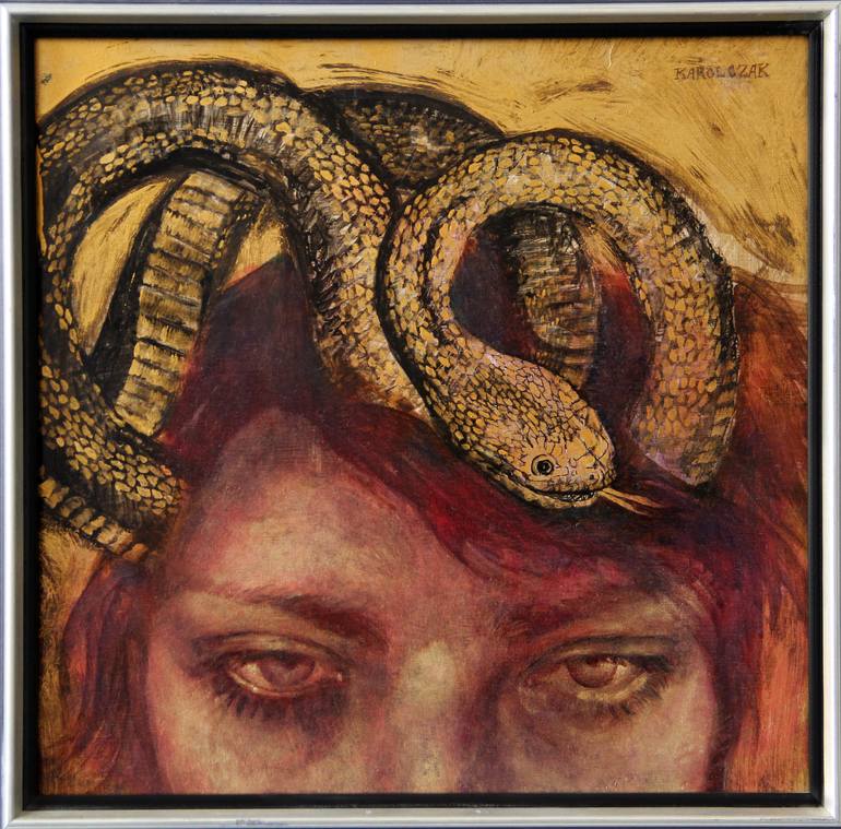 Original Conceptual Women Painting by Caitlin Karolczak