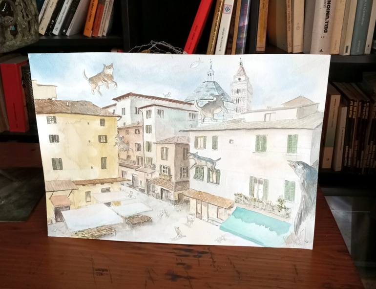 Original Illustration Animal Painting by Paolo Floriano Beneforti