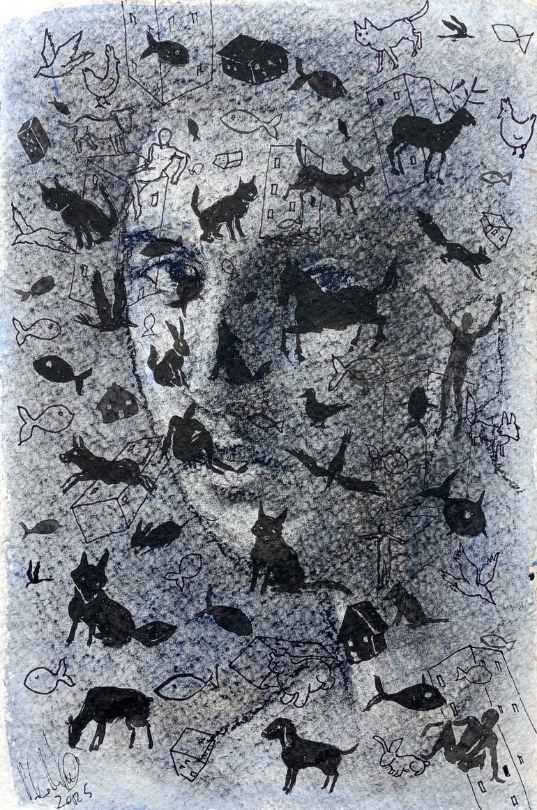 Original  Drawing by paolo floriano beneforti