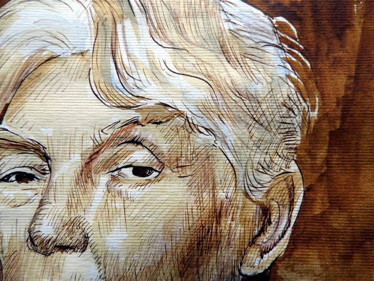 Original Portraiture People Drawing by Paolo Floriano Beneforti