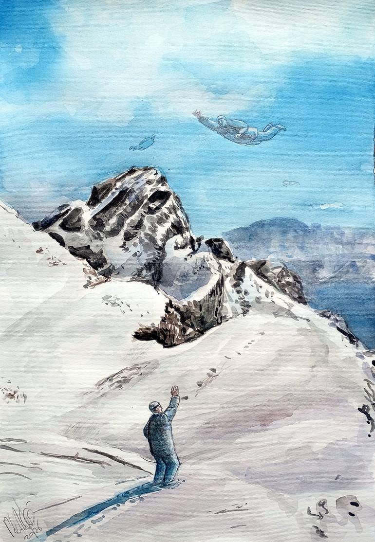 Skydive paintings | Saatchi Art