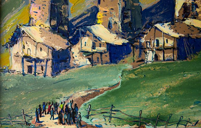 Original Expressionism Landscape Painting by Vitali Kapanadze