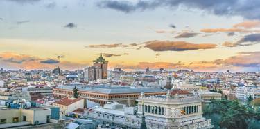 Aerial View Madrid Cityscape thumb