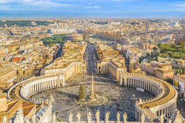 Rome Aerial View from Saint Peter Basilica Viewpoint thumb