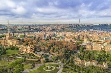 Vatican Gardens Aerial View, Rome, Italy thumb