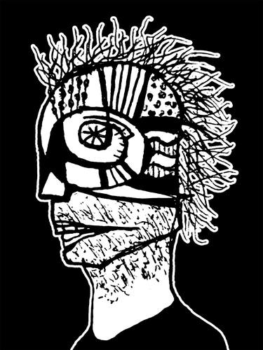 Cyber Punk Portrait Poster Illustration thumb