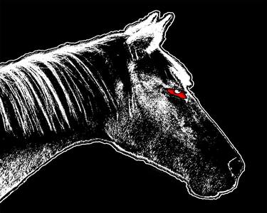 Angry Horse Dark Illustration thumb