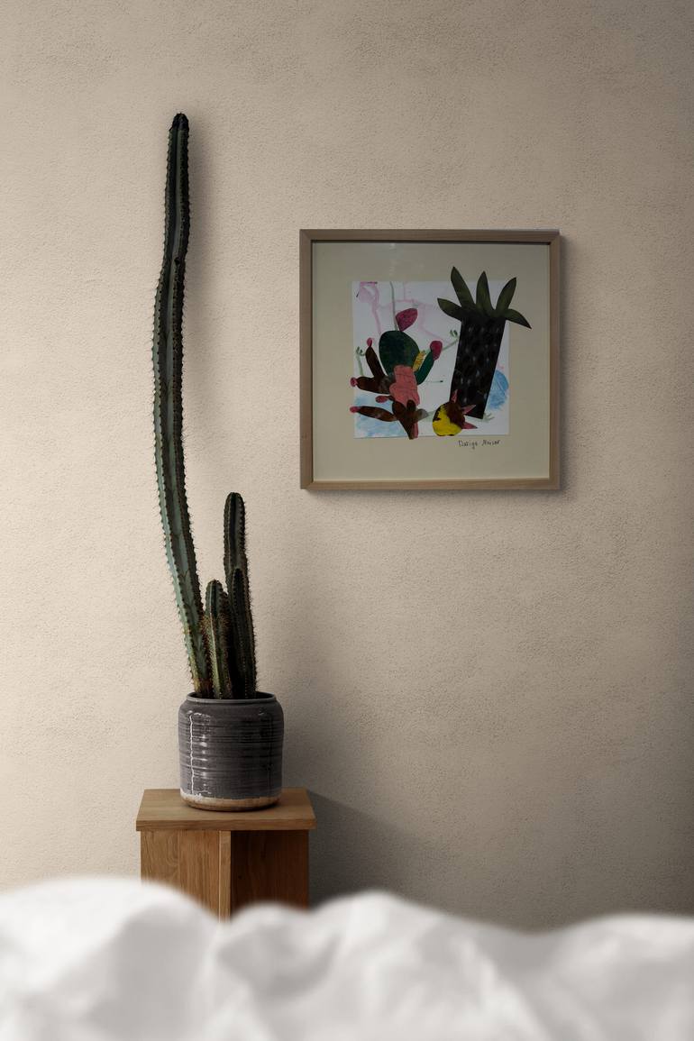 Original Abstract Expressionism Garden Collage by Dariga Meiser