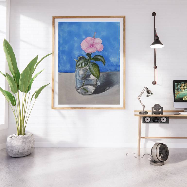 Original Contemporary Floral Painting by Chithra Kanchi