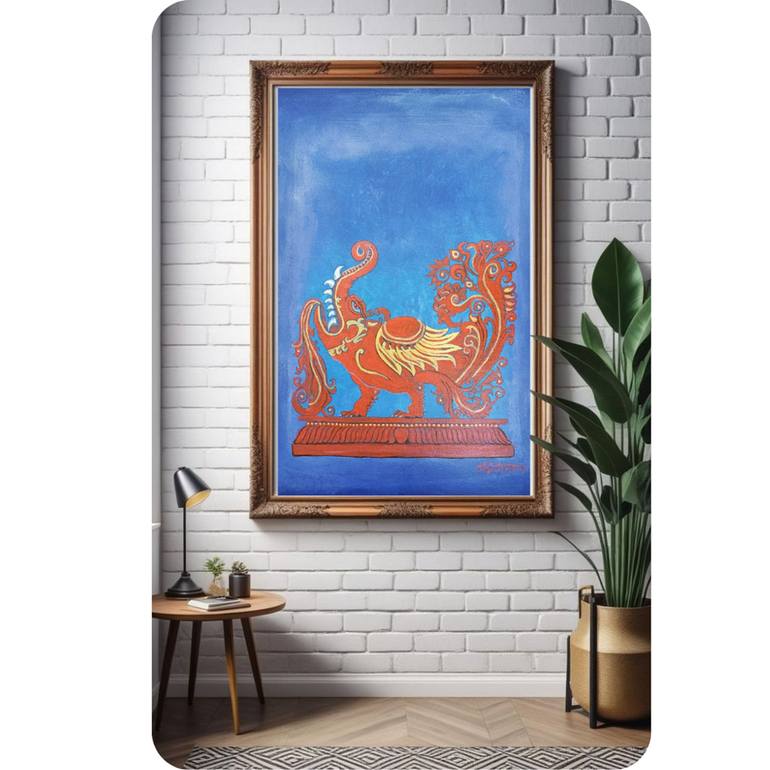 Original Contemporary Classical Mythology Painting by Chithra Kanchi