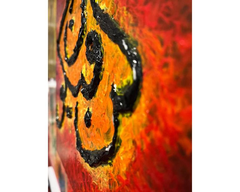 Original Abstract Expressionism Abstract Painting by Khalil Khan