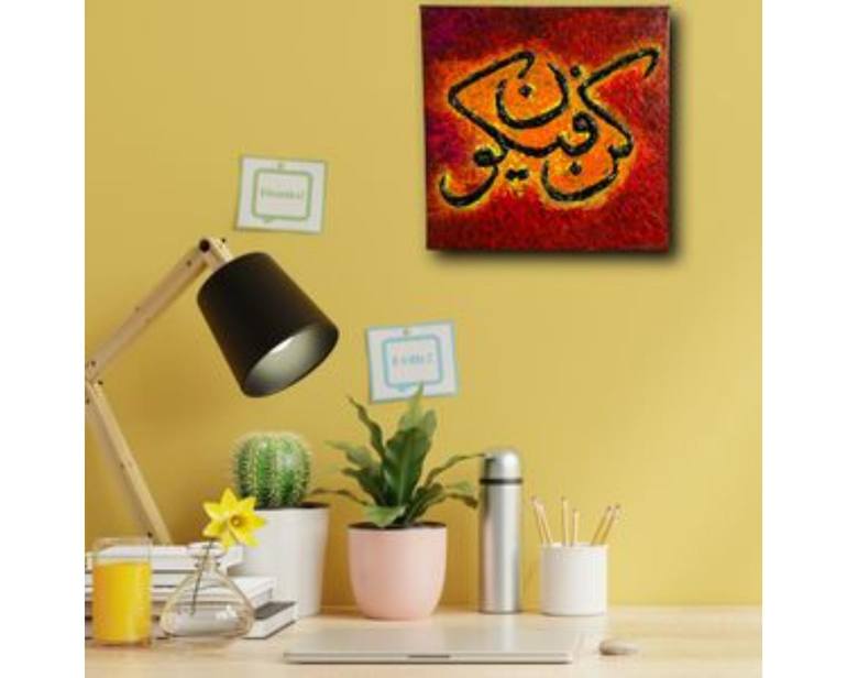 Original Abstract Expressionism Abstract Painting by Khalil Khan