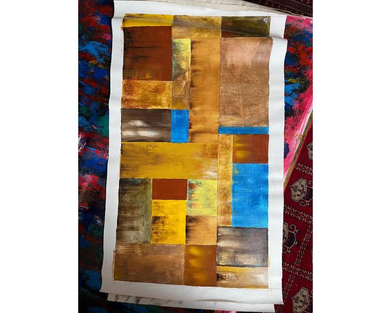 Original Abstract Painting by Khalil Khan