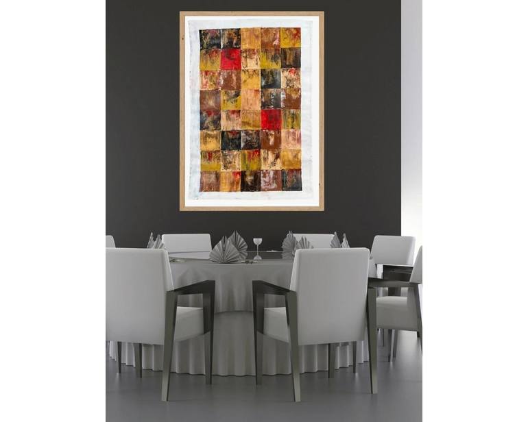 Original Abstract Expressionism Abstract Painting by Khalil Khan