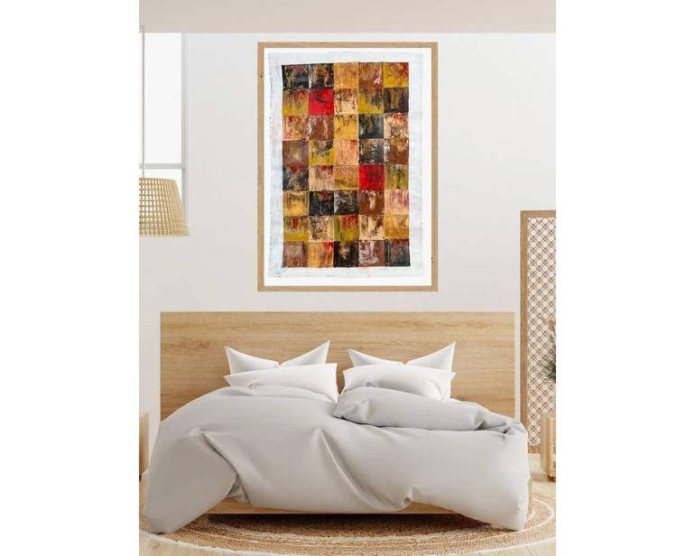 Original Abstract Expressionism Abstract Painting by Khalil Khan