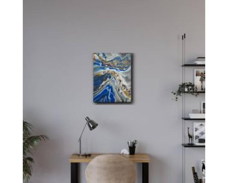 Original Abstract Expressionism Abstract Painting by Khalil Khan