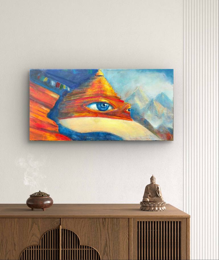 Original Abstract Expressionism Nature Painting by Rimma Mantika