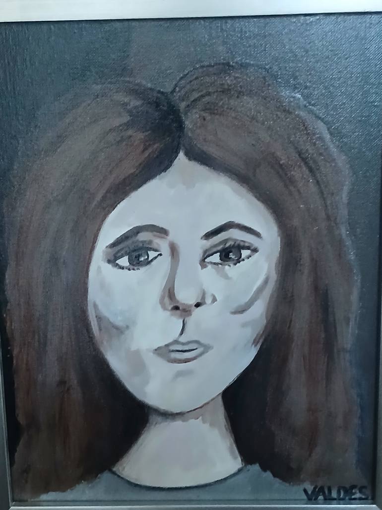 Original Abstract Expressionism Women Painting by Dalny Marga Valdes
