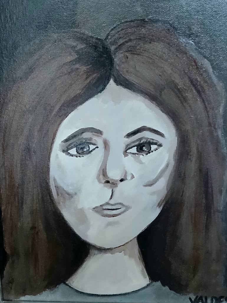 Original Abstract Expressionism Women Painting by Dalny Marga Valdes