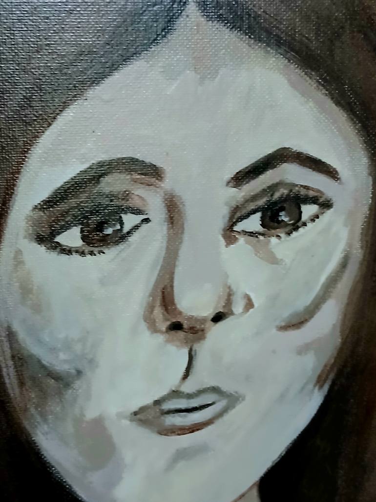 Original Abstract Expressionism Women Painting by Dalny Marga Valdes