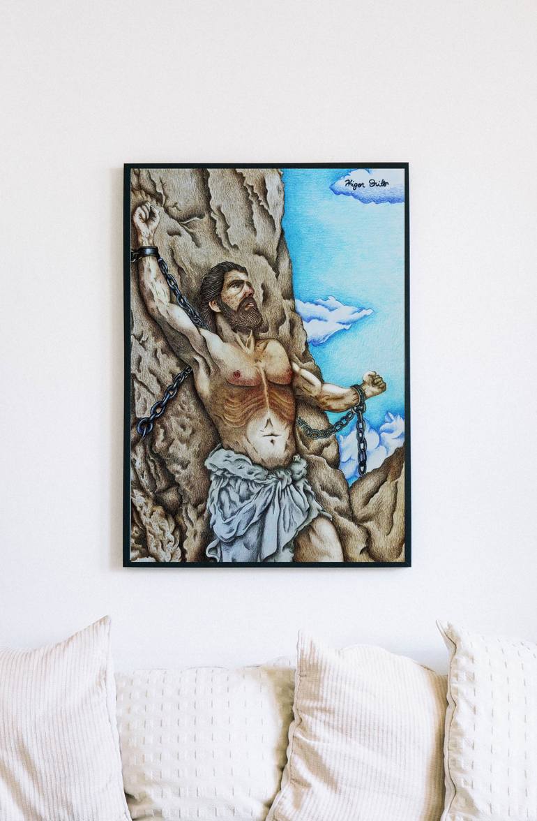 Original Portraiture Classical Mythology Painting by Higor Brito
