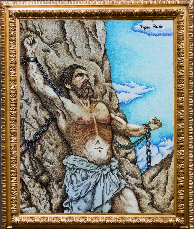 Original Portraiture Classical Mythology Painting by Higor Brito