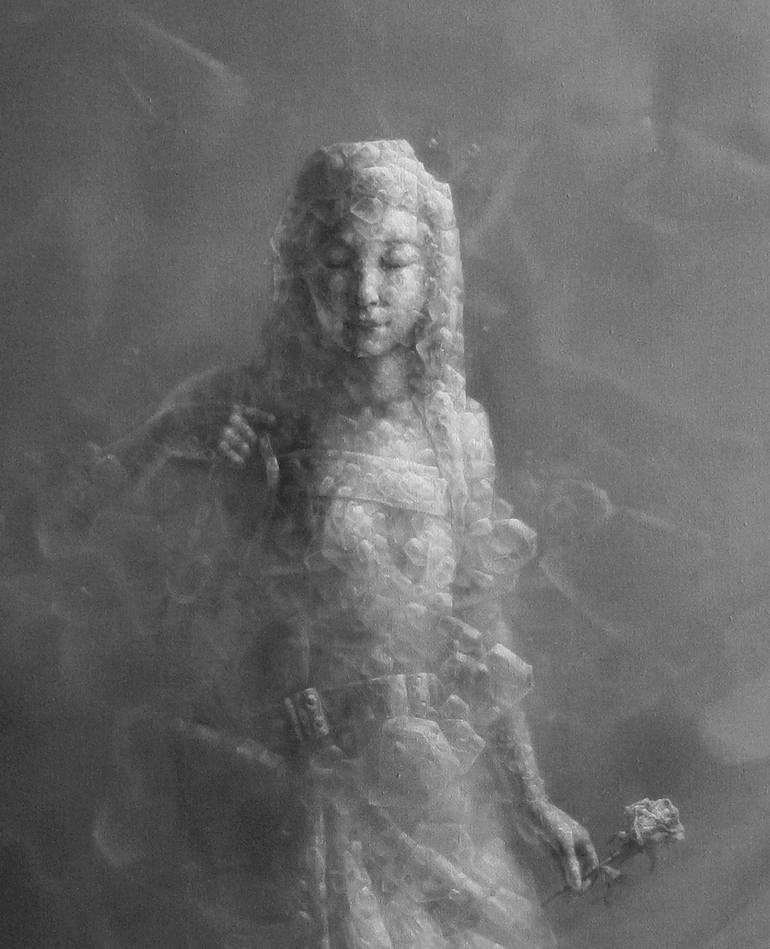 Original Surrealism People Painting by Jianfeng Chen