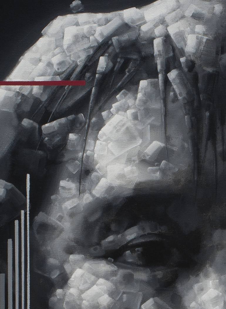 Original Art Deco Pop Culture/Celebrity Painting by Jianfeng Chen