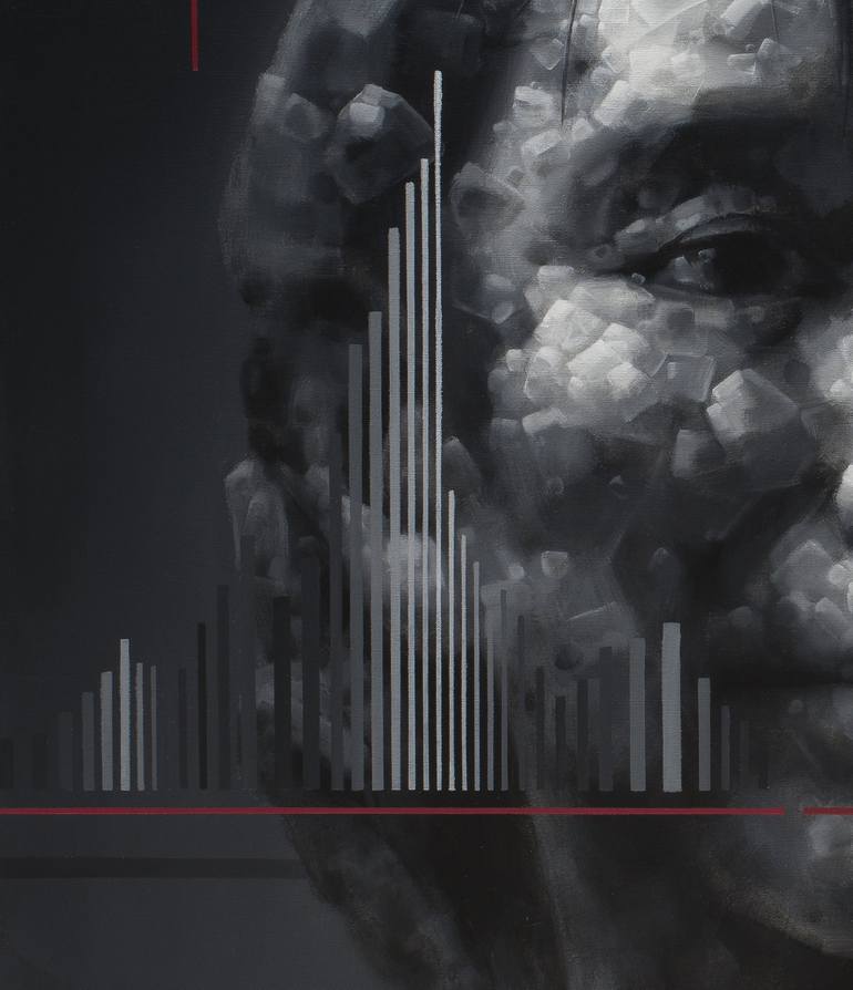 Original Art Deco Pop Culture/Celebrity Painting by Jianfeng Chen