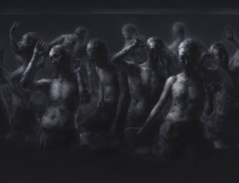 Original Expressionism People Painting by Jianfeng CHEN