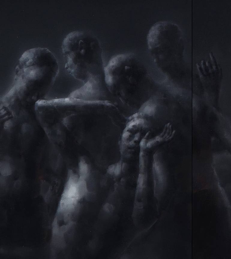 Original Expressionism People Painting by Jianfeng CHEN