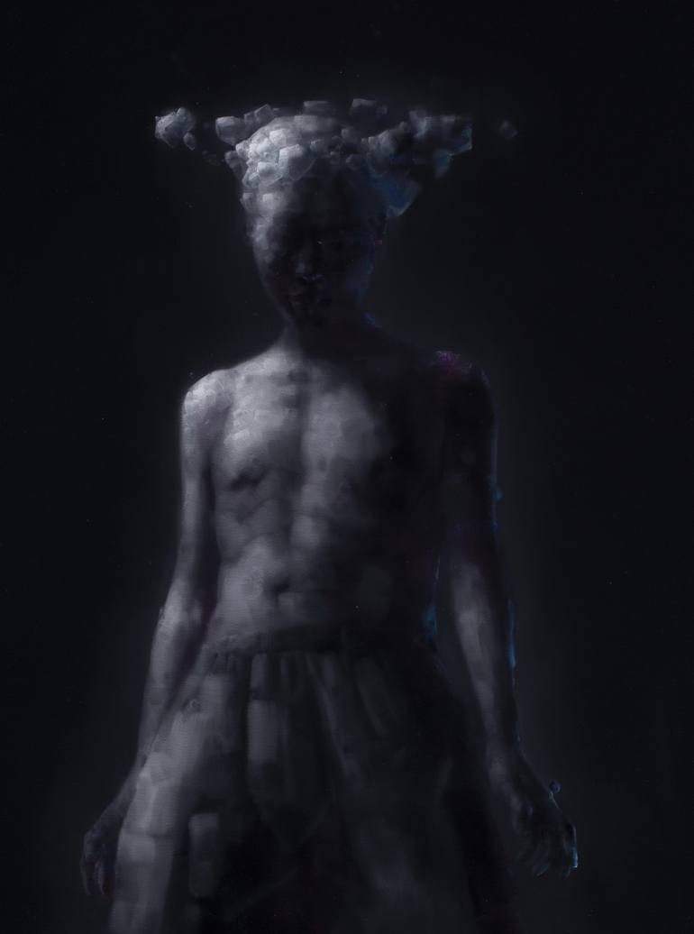 Original Expressionism People Painting by Jianfeng Chen