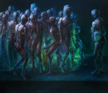 Print of Surrealism People Paintings by Jianfeng CHEN