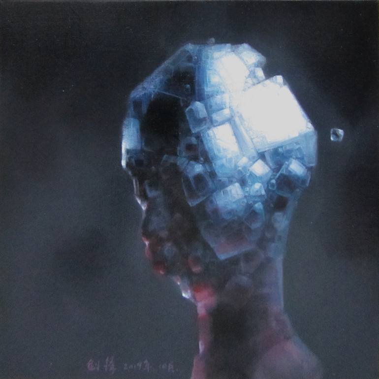 Print of Surrealism Portrait Paintings by Jianfeng Chen