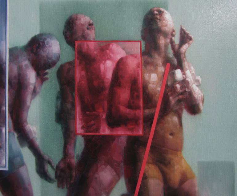 Original Expressionism People Painting by Jianfeng CHEN