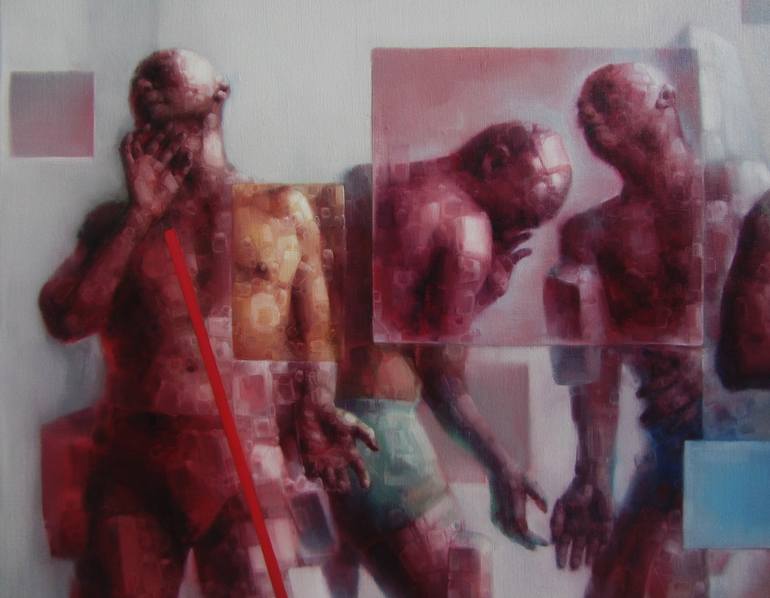 Original Expressionism People Painting by Jianfeng CHEN