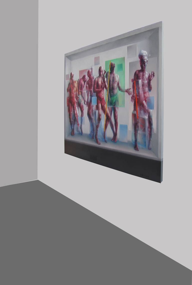 Original Expressionism People Painting by Jianfeng CHEN