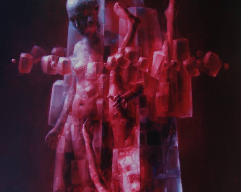 Original Expressionism People Painting by Jianfeng CHEN