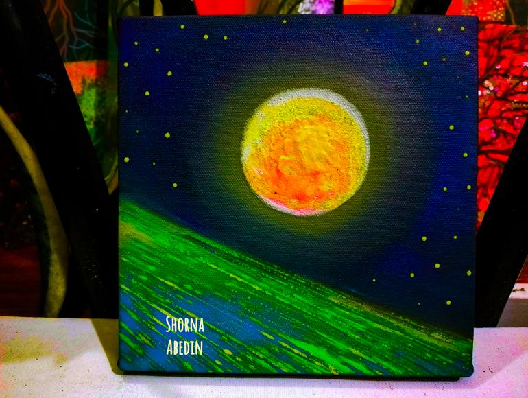 Original Abstract Expressionism Abstract Painting by Shorna Abedin
