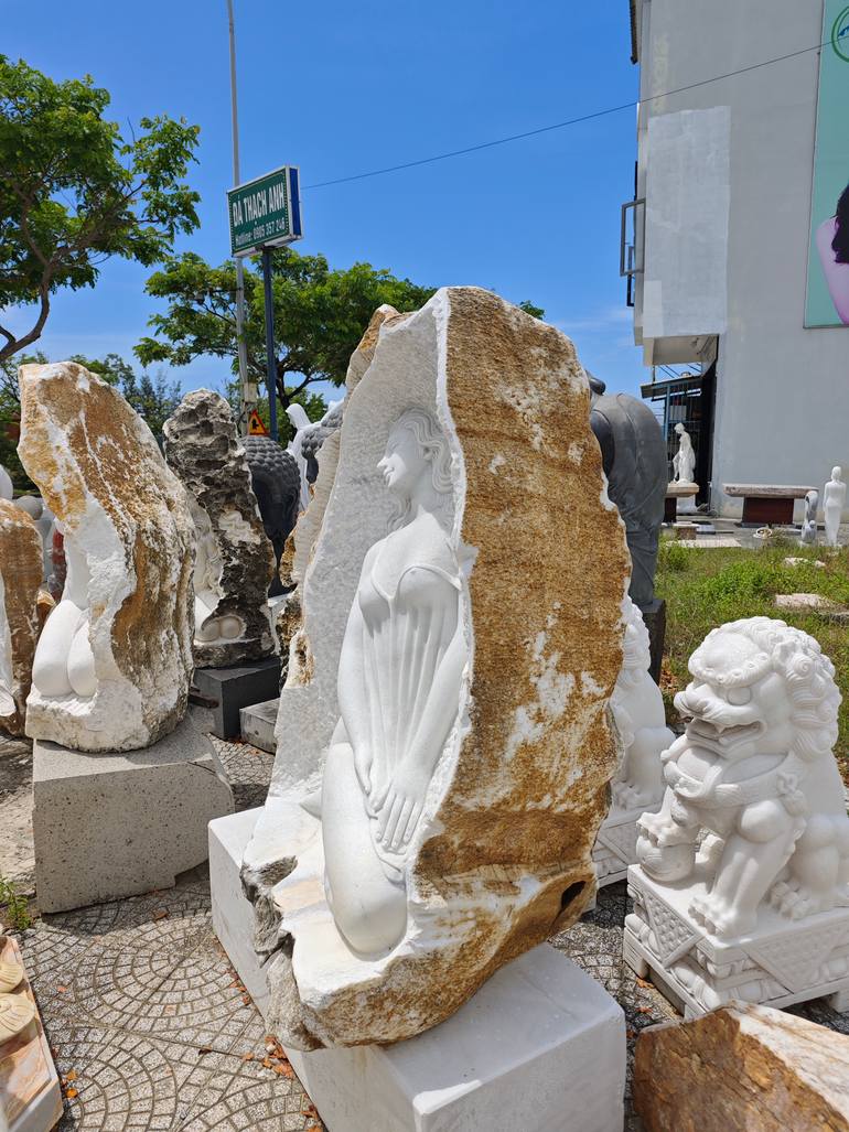 Original Art Deco Abstract Sculpture by Mai Xuan Phuc