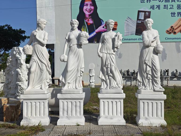 Original Portraiture Garden Sculpture by Mai Xuan Phuc