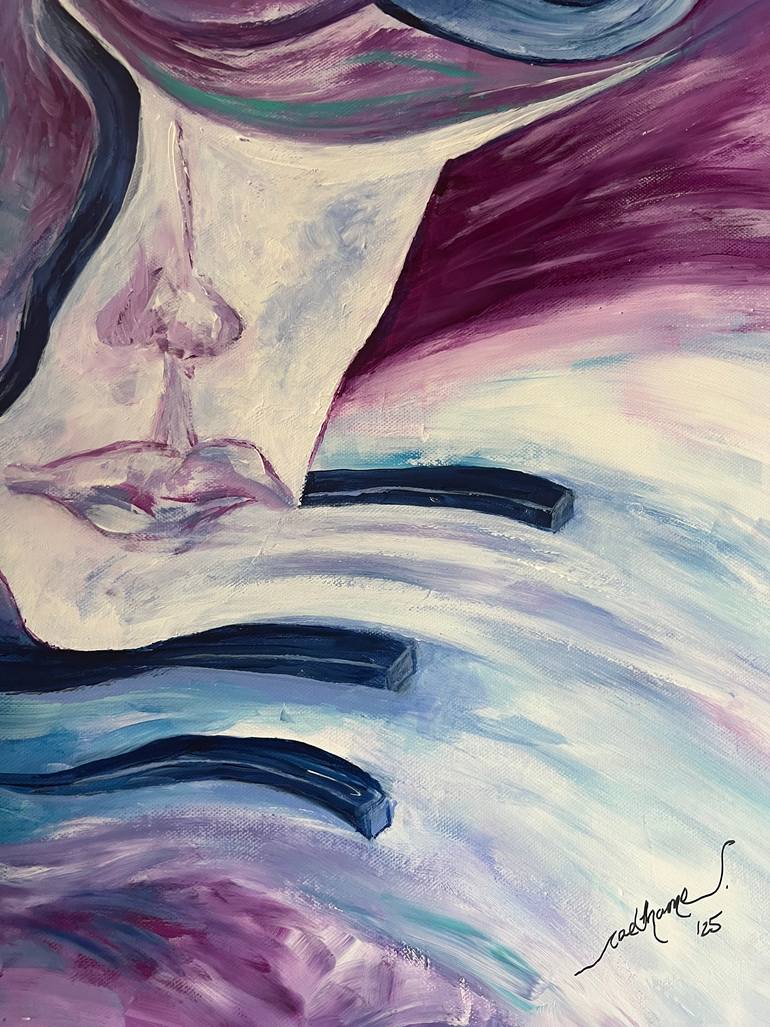 Original Surrealism Abstract Painting by Augustus J Caelthorne