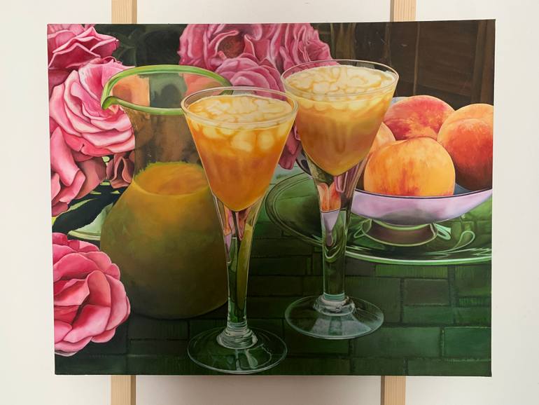 Original Realism Still Life Painting by Renzo Valenti