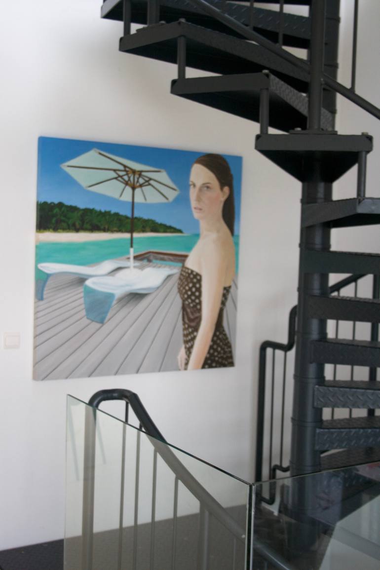 Original Realism People Painting by Wolfgang Dieter Bauer