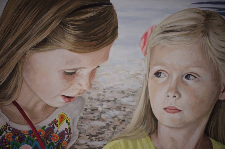 Original Figurative Children Painting by Wolfgang Dieter Bauer